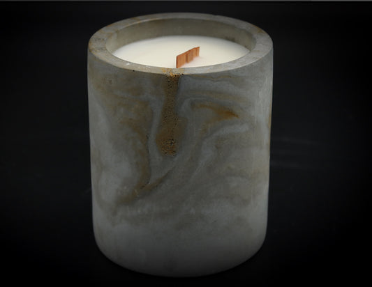 I AM POWERFUL Concrete Crackling Candle