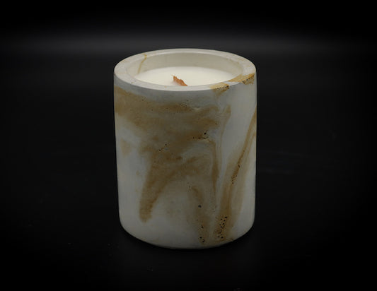 I AM WORTHY Concrete Crackling Candle